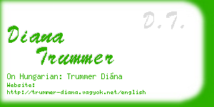 diana trummer business card